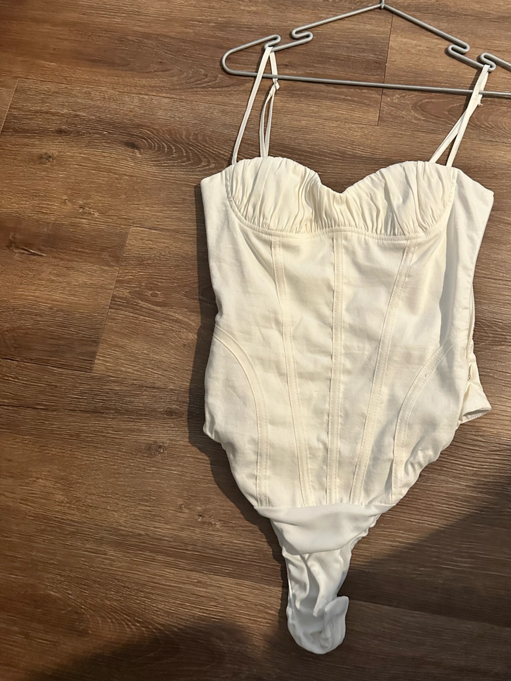 White corset bodysuit